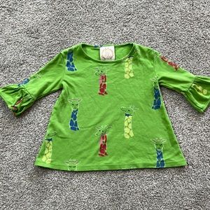 Beaufort Bonnet Company Green Giraffe Shirt